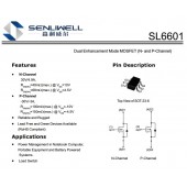 SL6602 N溝道，30V 4.9A MOS 替代AO6602