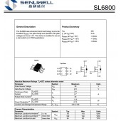 SL6800 30V 3.4A貼片MOS管，N溝道 優勢替代AO6800